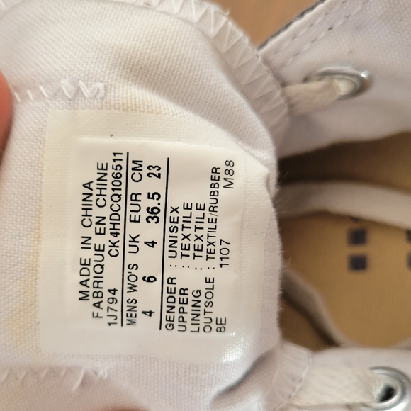 Converse All Star Low Charcoal Womens 6 Unisex Vintage "All Star" Tag - Picture 8 of 8